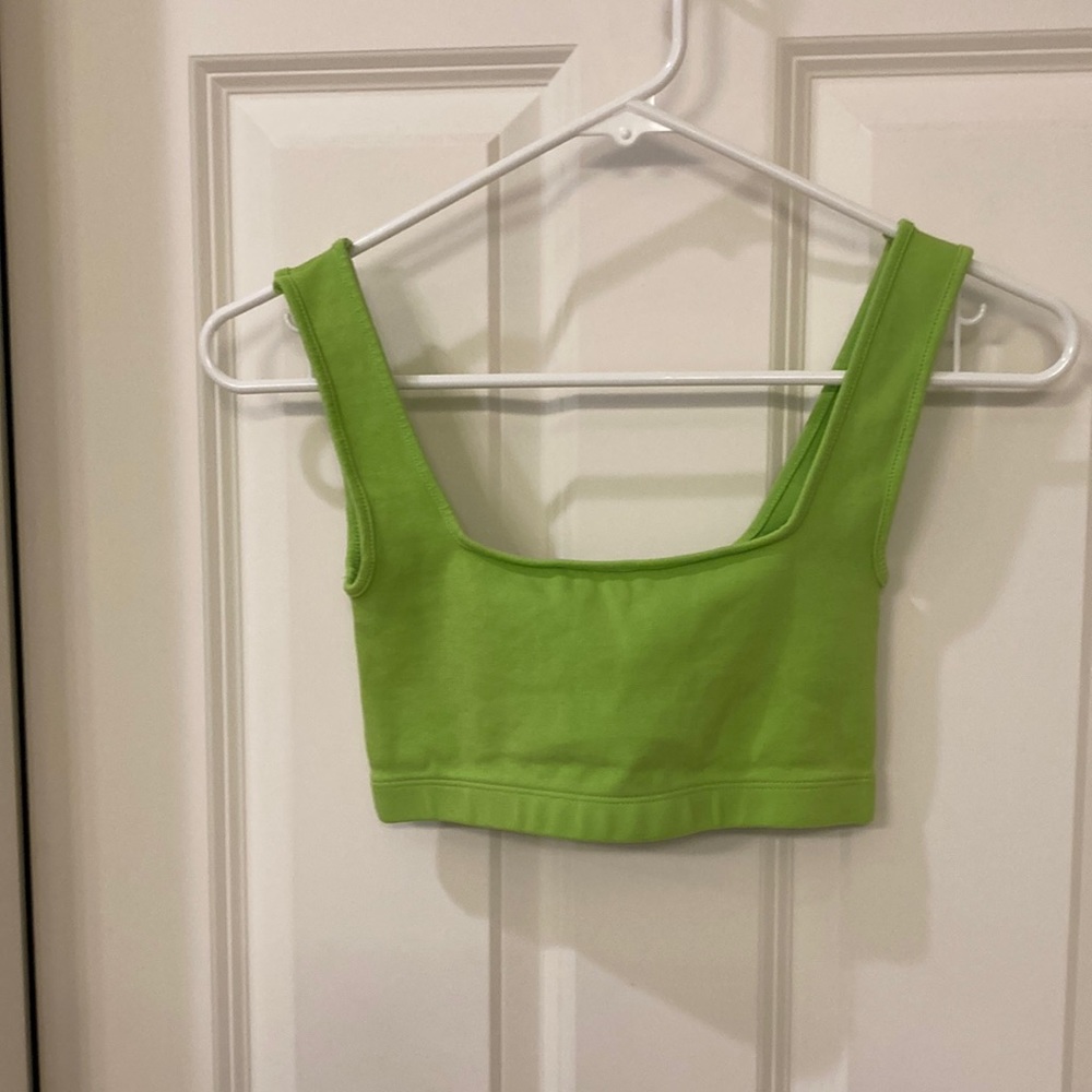 Zara lime green bra top